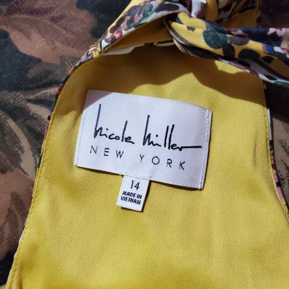 💥Vintage💥Nicole Miller New York for Athropologie Maxi Floral Gown Dress - Picture 12 of 12